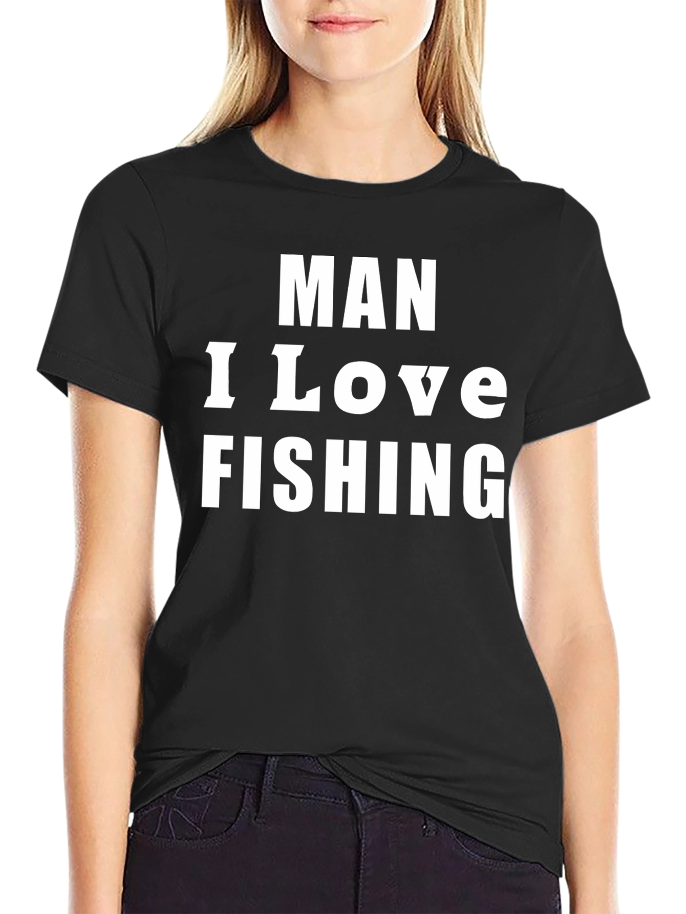 Man I Love Fishing Graphic Tee