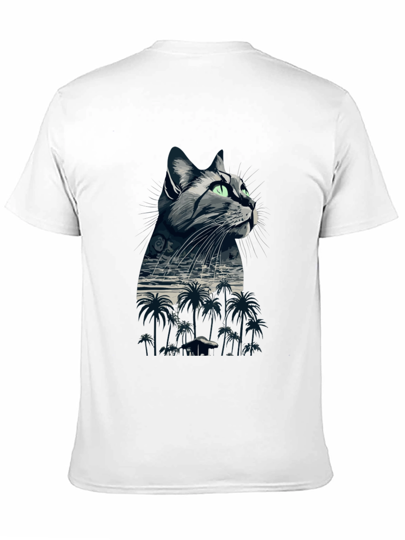 Cat Island Graphic Tee - Mens Black T-Shirt