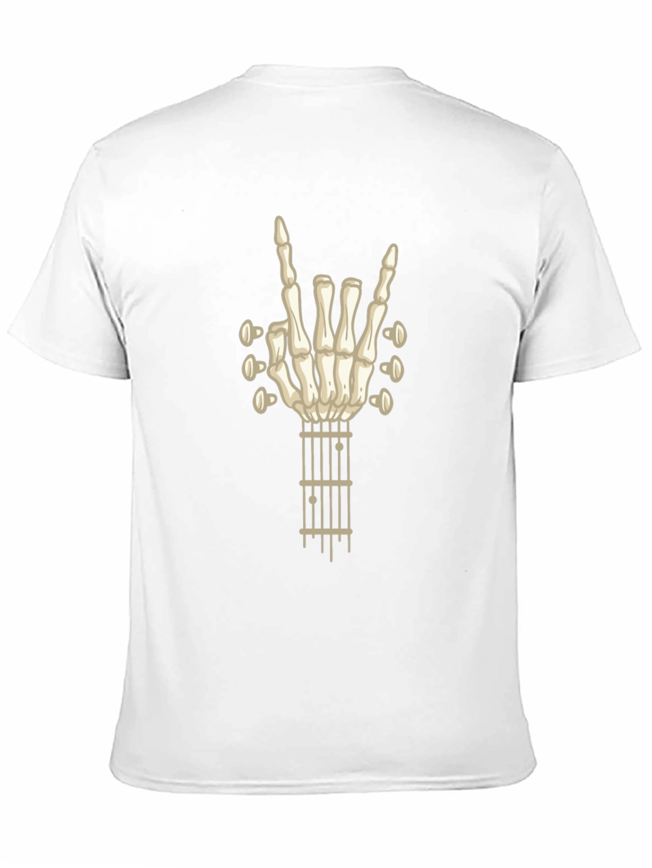 Skeleton Hand Guitar Rock T-Shirt