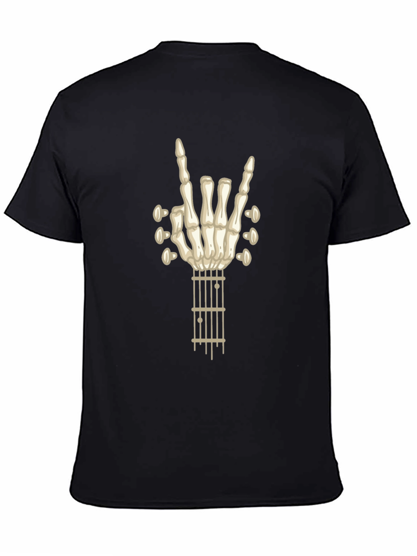 Skeleton Hand Guitar Rock T-Shirt