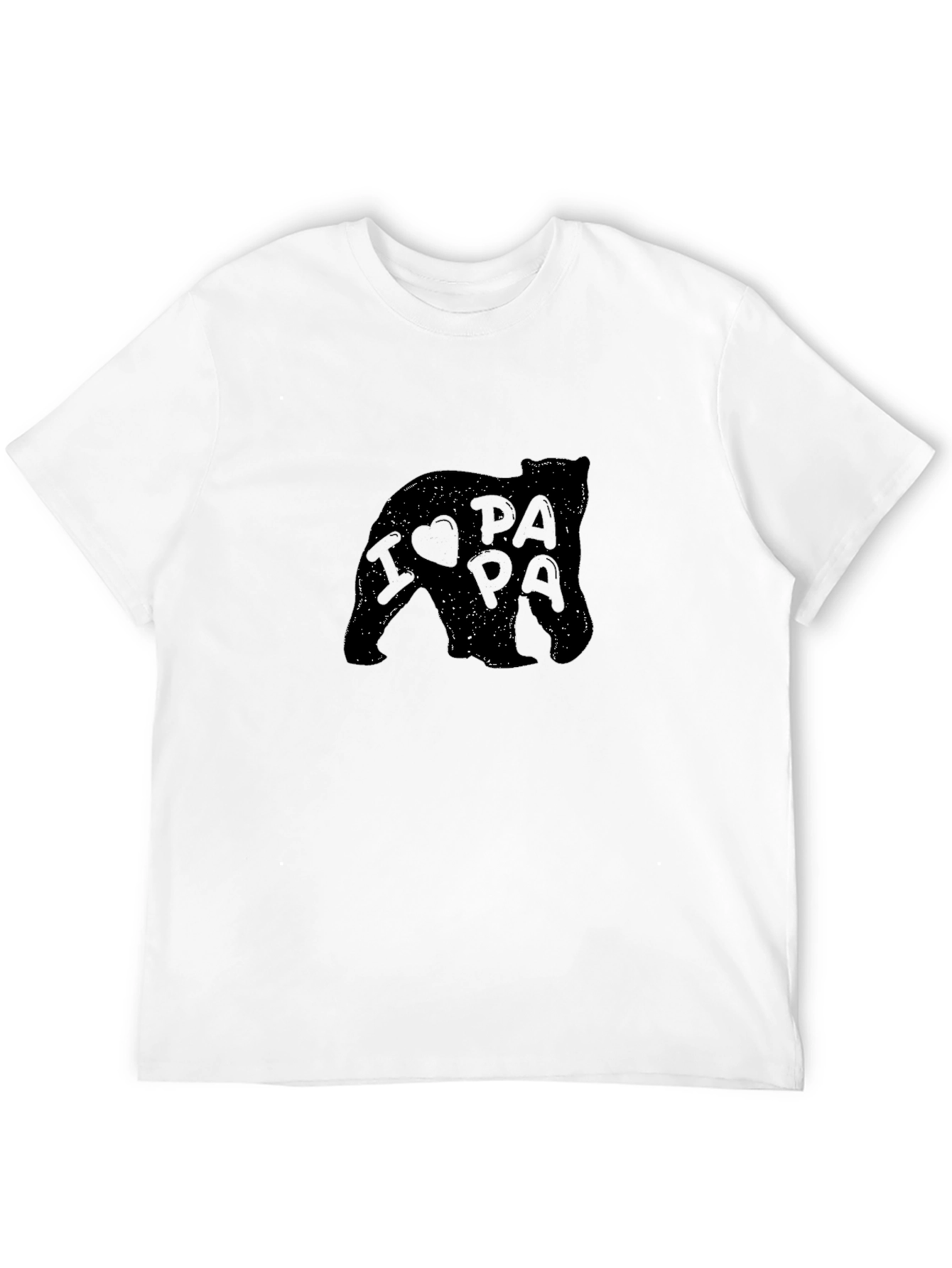 Papa Bear T-Shirt - I Heart Papa Graphic Tee