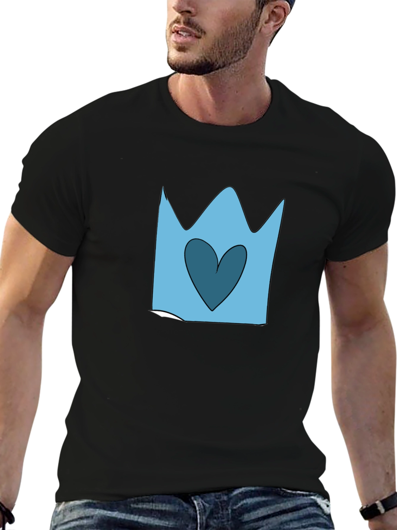 Cartoon Crown Heart T-Shirt