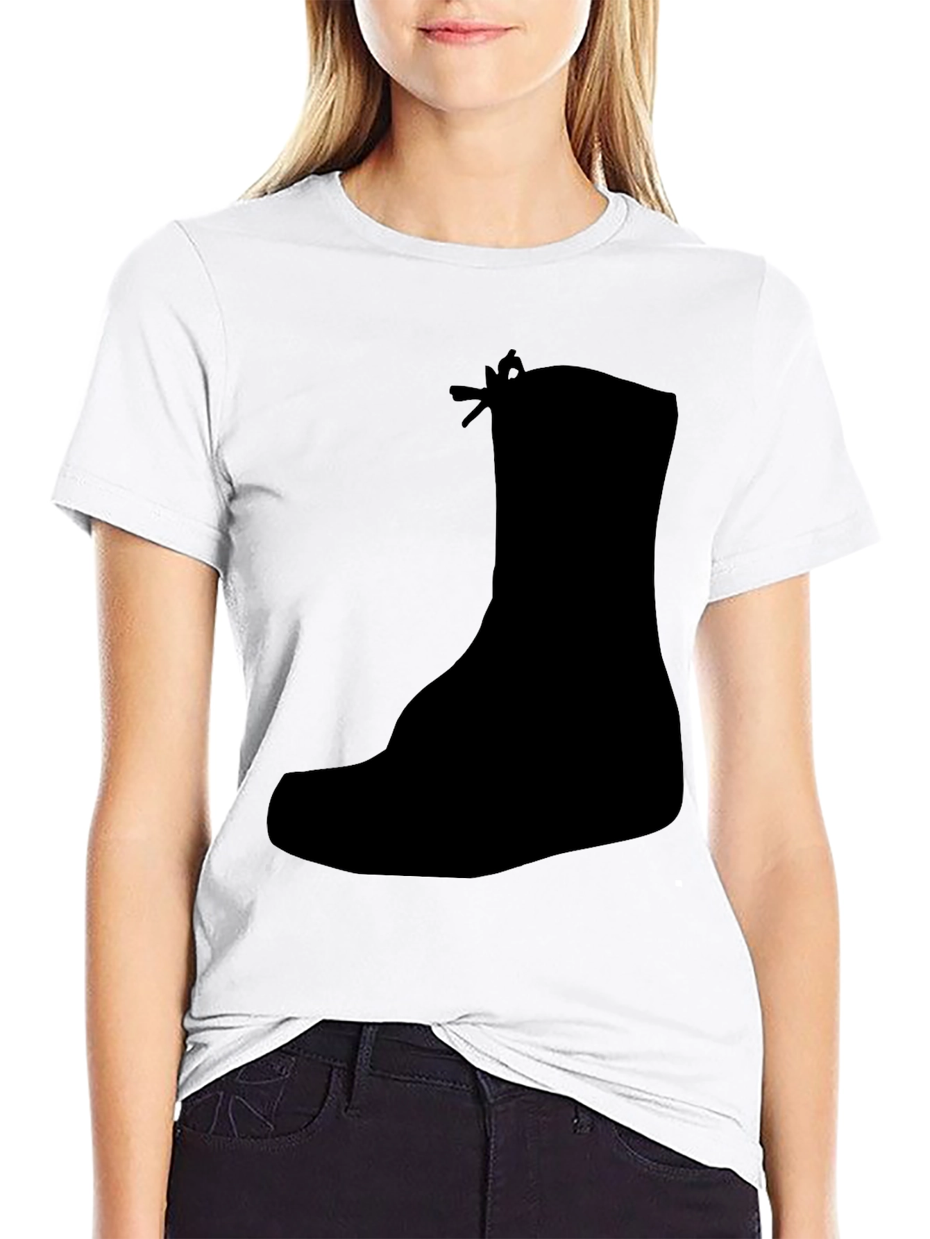 Black Boot Graphic Tee - Mens Casual Style