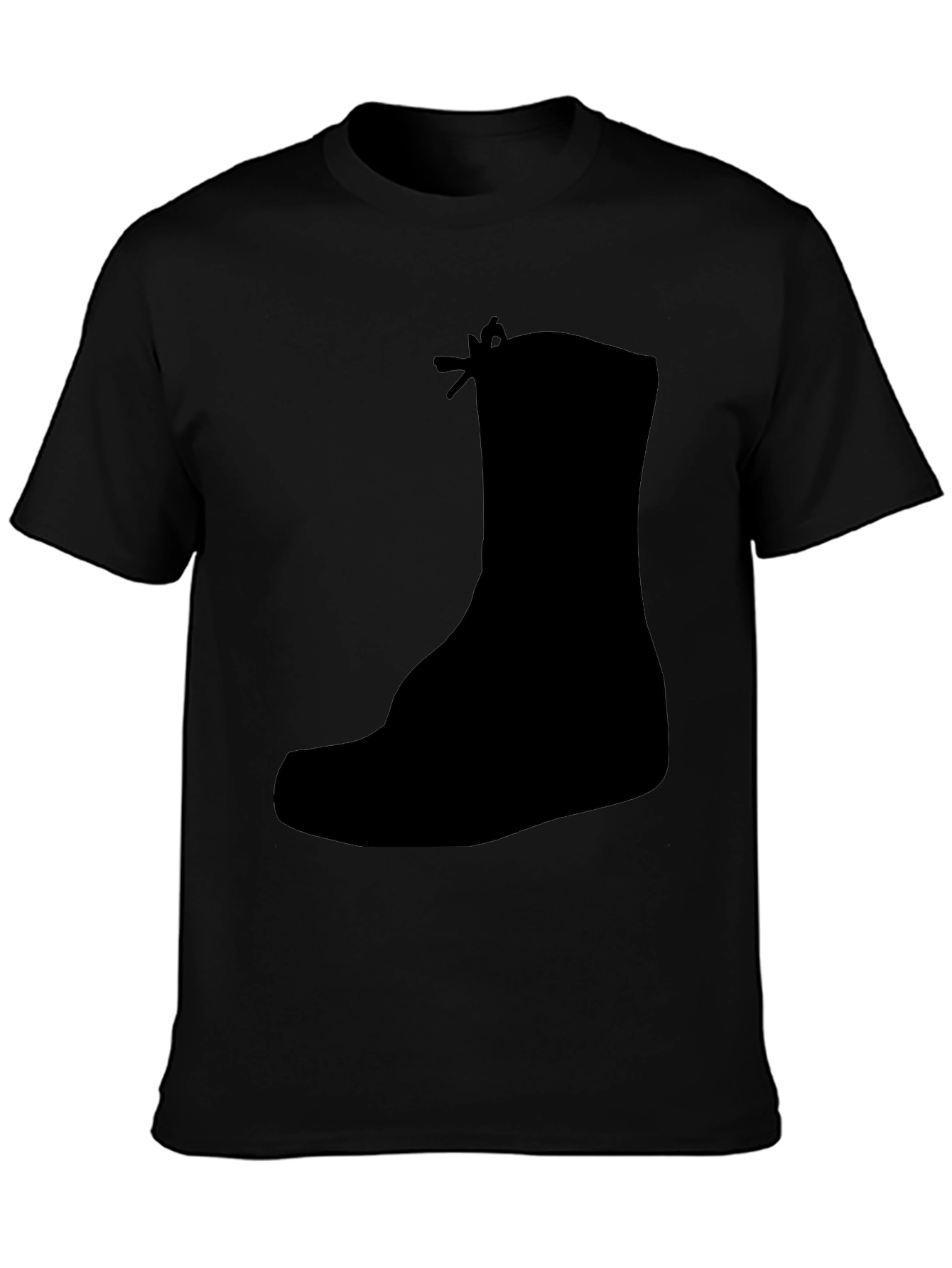 Black Boot Graphic Tee - Mens Casual Style