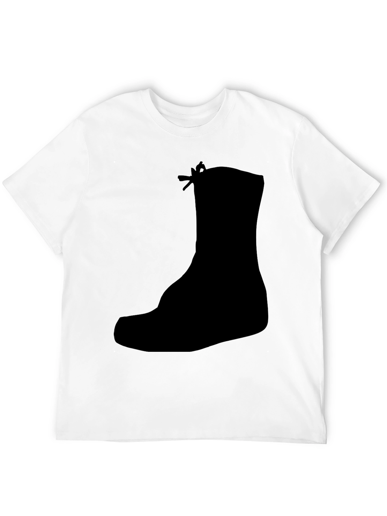 Black Boot Graphic Tee - Mens Casual Style