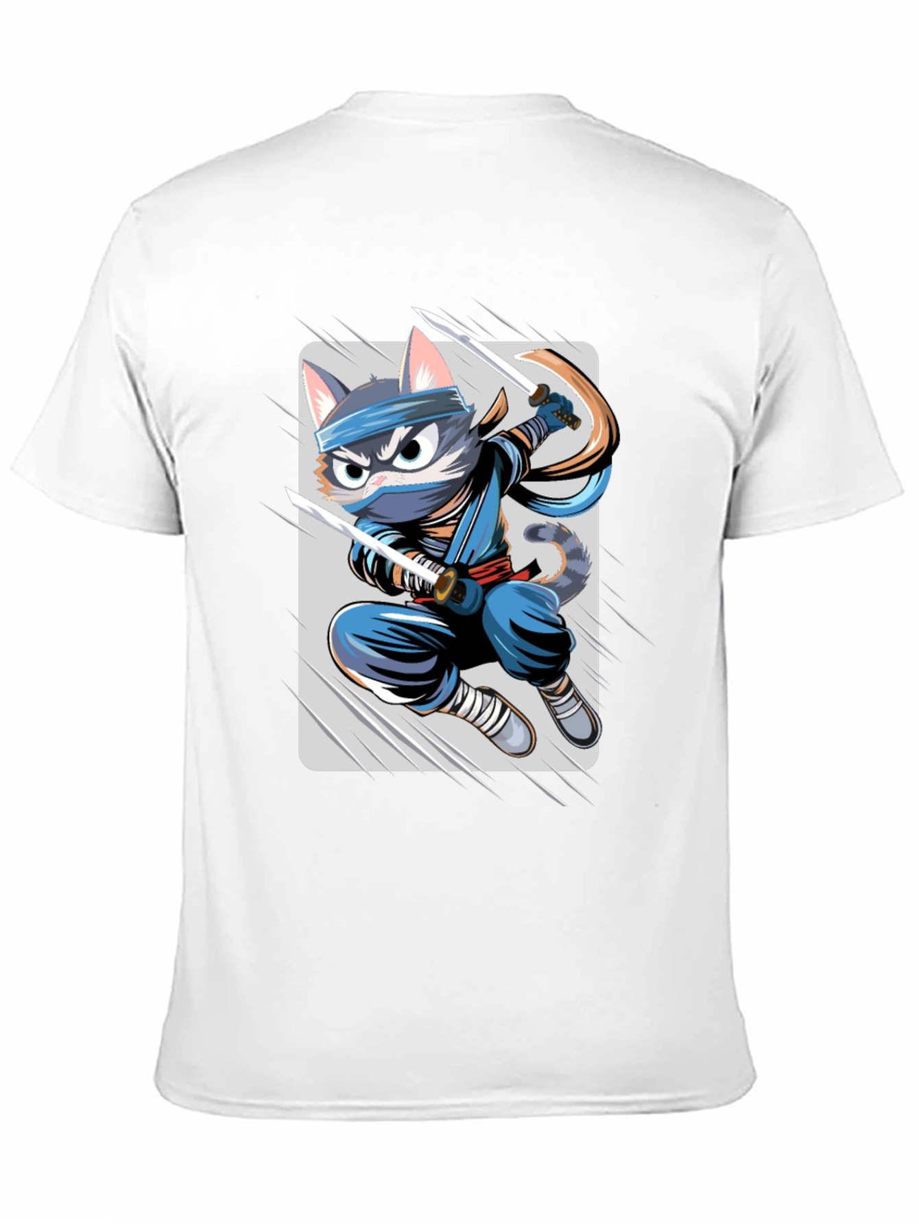 Ninja Cat T-Shirt - Unique Cartoon Graphic Tee