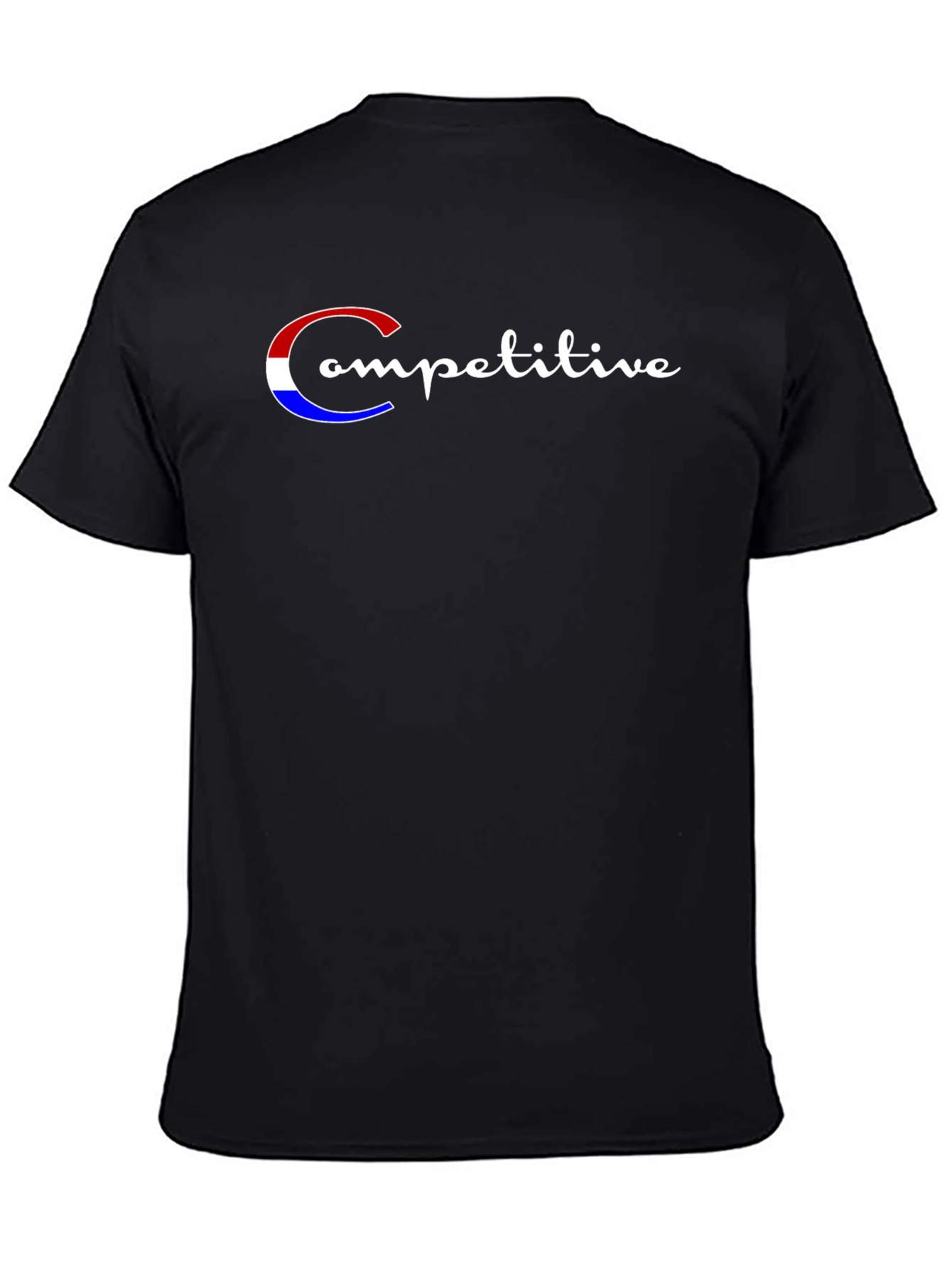 Competitive Script Graphic Tee - Black