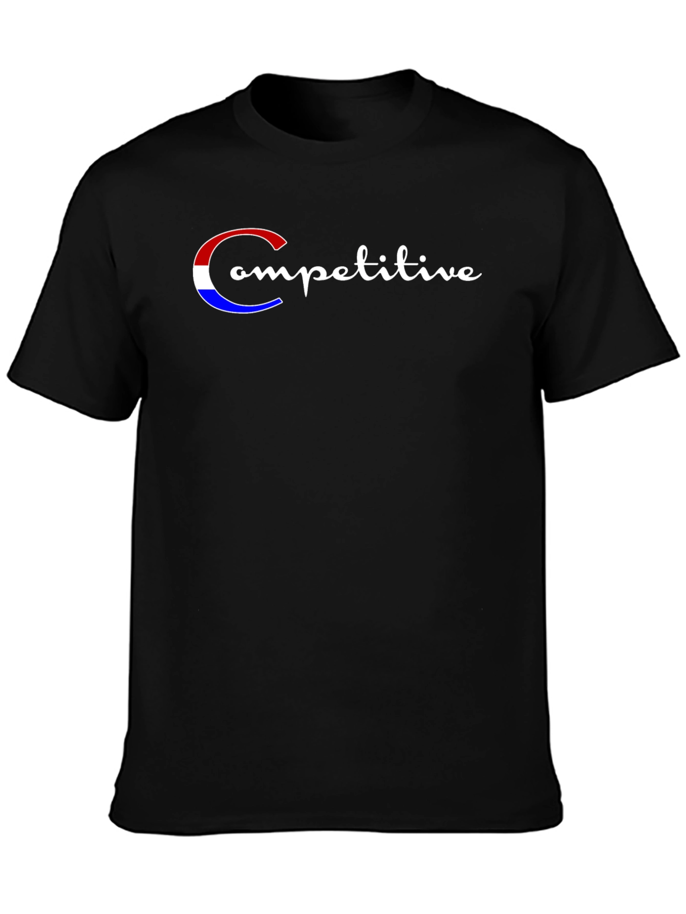 Competitive Script Graphic Tee - Black