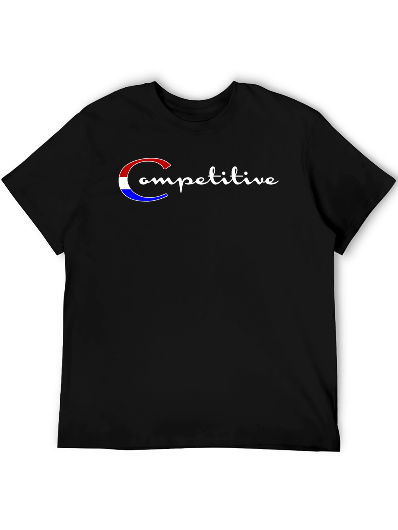 Competitive Script Graphic Tee - Black