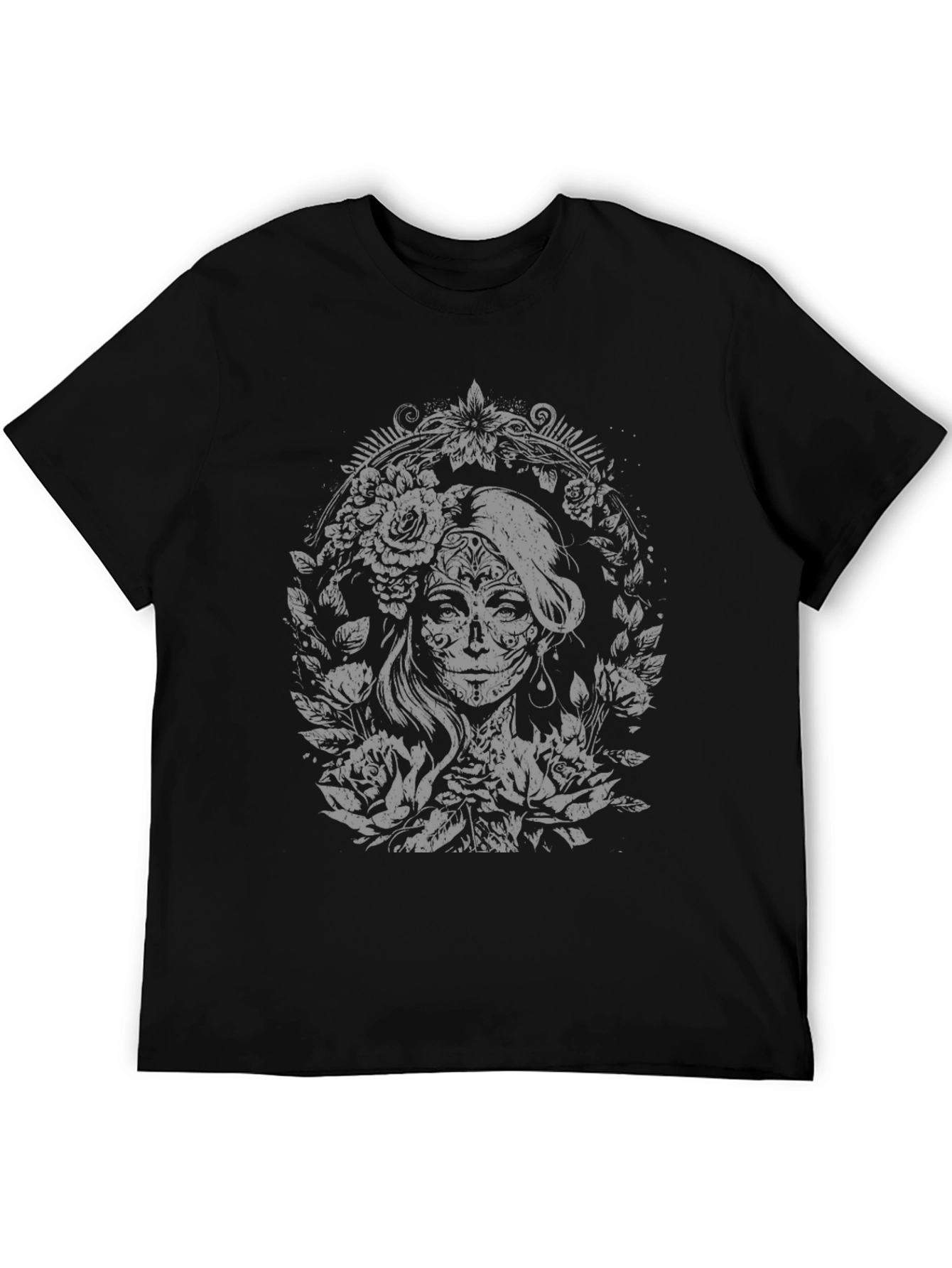 Day of the Dead Graphic T-Shirt - Black