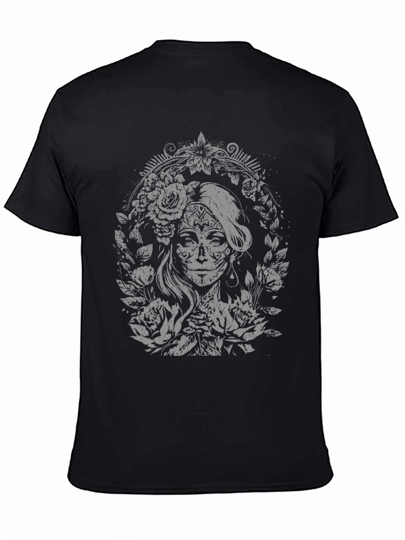 Day of the Dead Graphic T-Shirt - Black