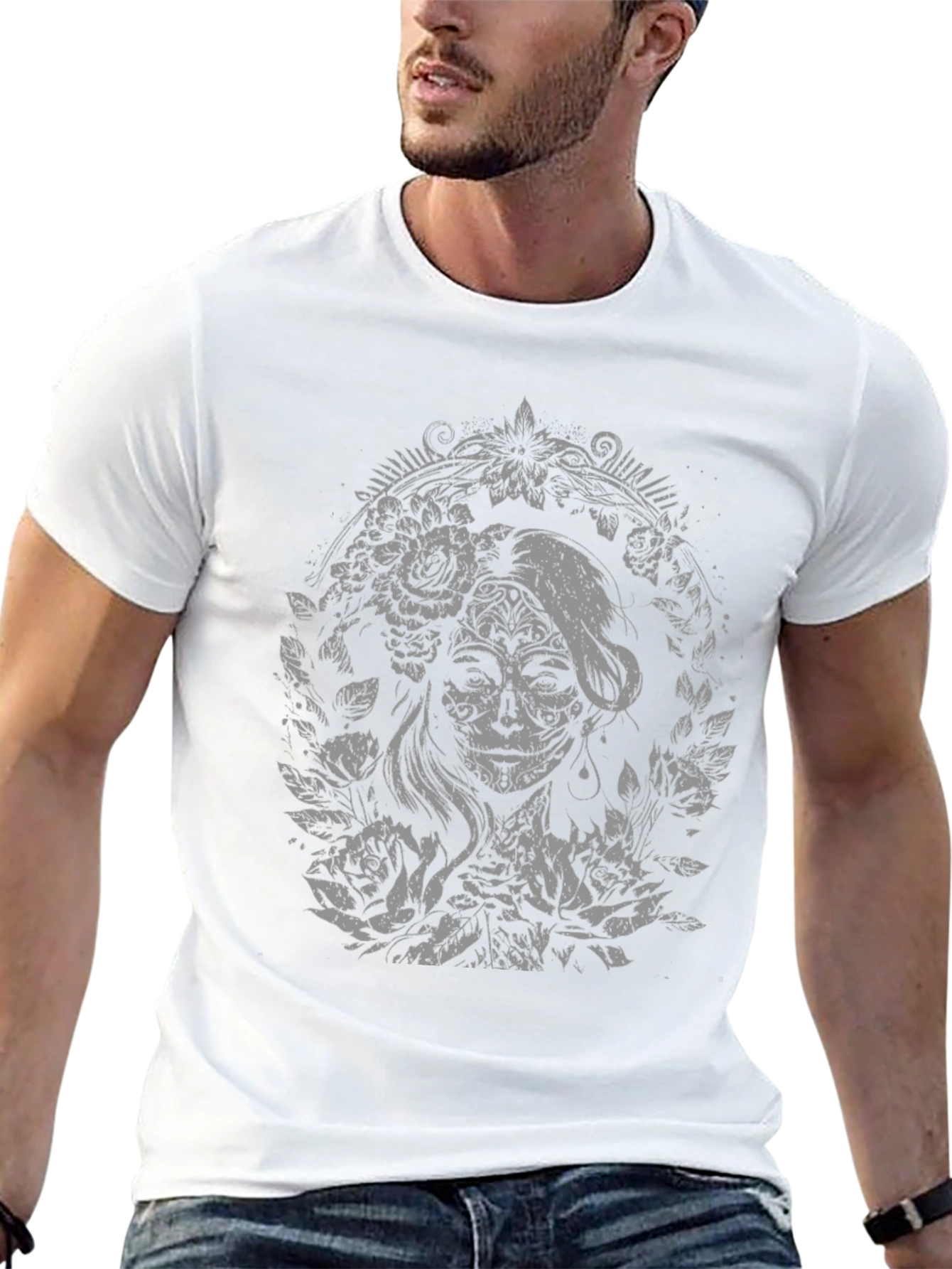 Day of the Dead Graphic T-Shirt - Black