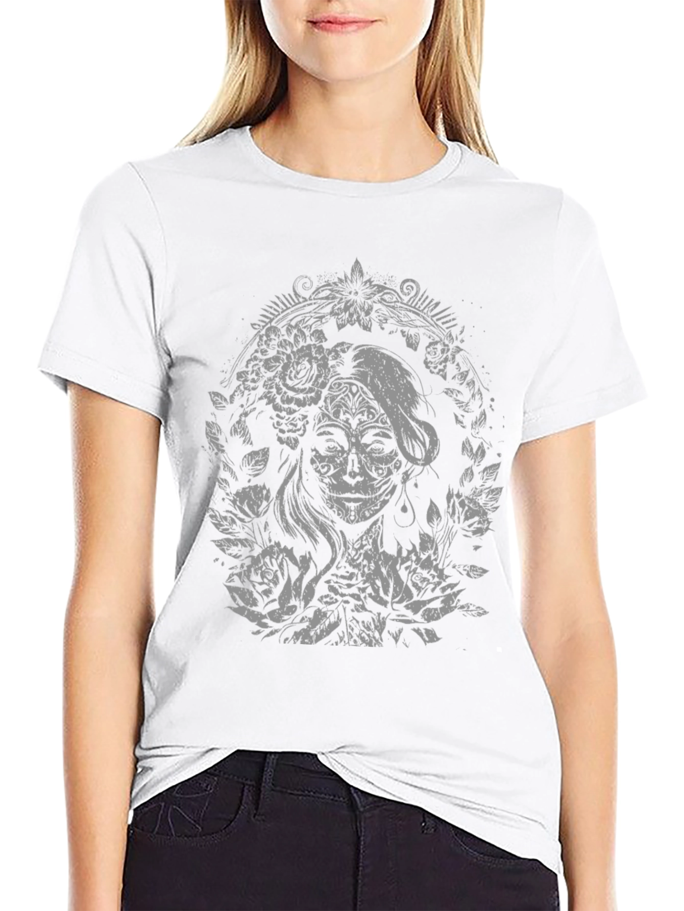 Day of the Dead Graphic T-Shirt - Black