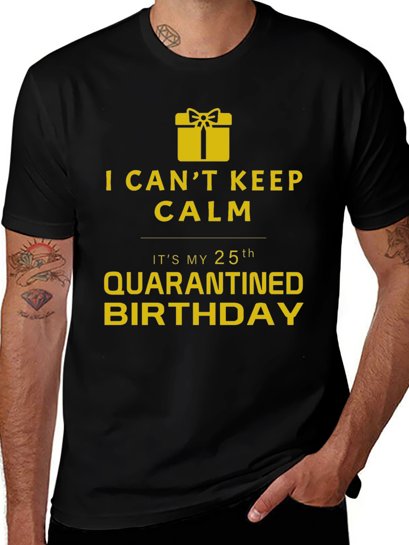 Quarantined 25th Birthday T-Shirt - Novelty Gift Idea