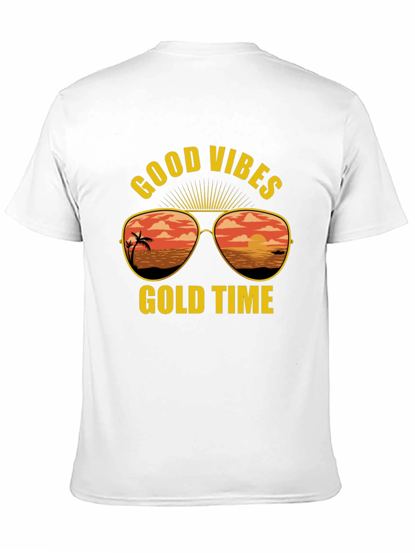 Good Vibes Gold Time Graphic T-Shirt