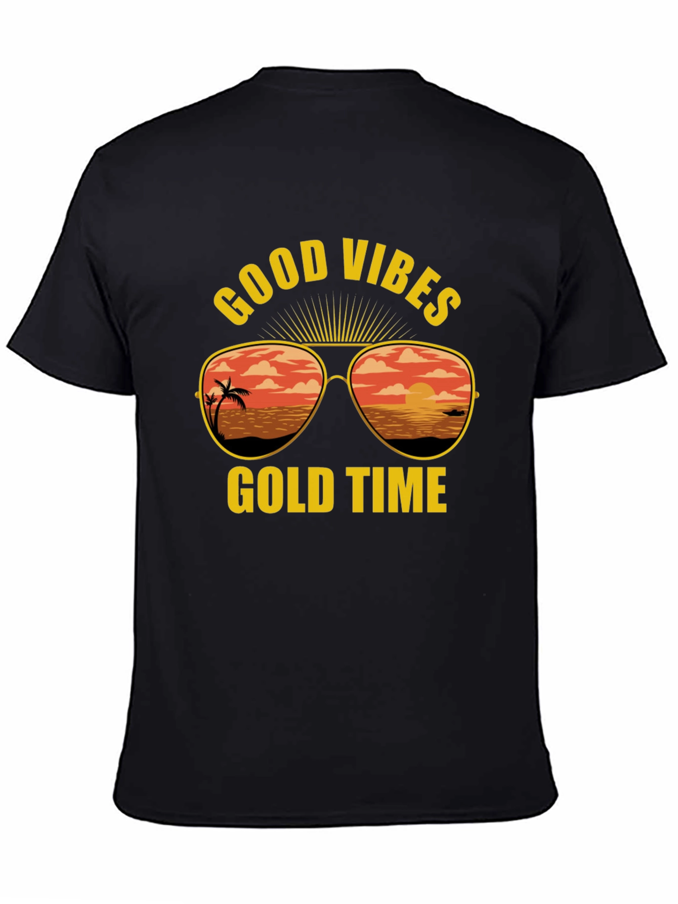 Good Vibes Gold Time Graphic T-Shirt