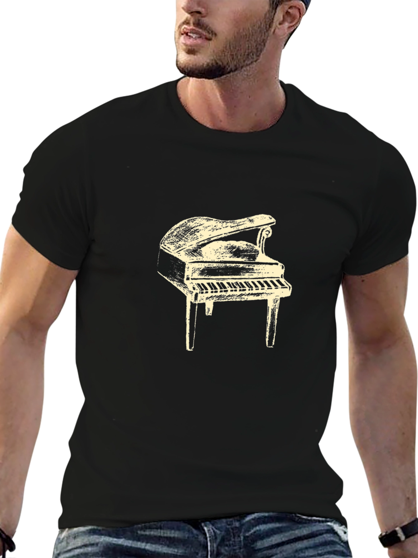 Piano Graphic Tee - Musical Style