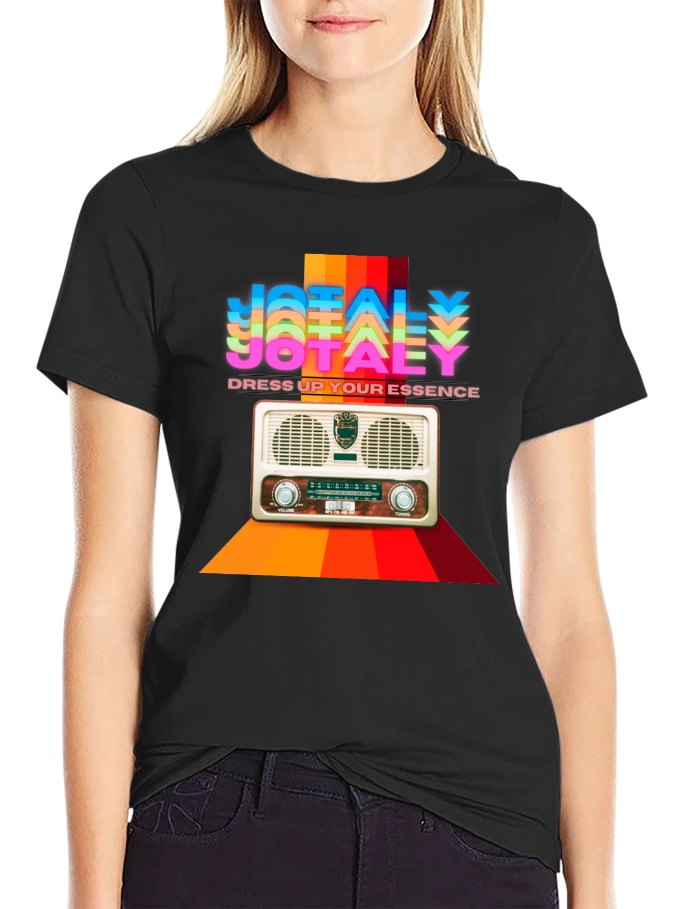 JOTAELY Retro Radio T-Shirt - Dress Up Your Essence