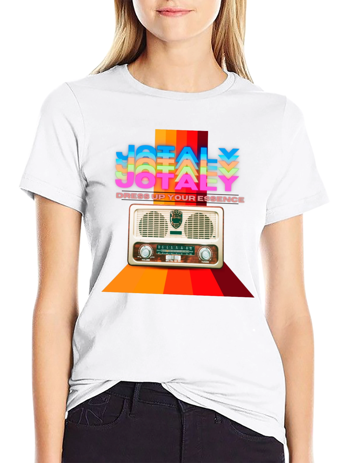 JOTAELY Retro Radio T-Shirt - Dress Up Your Essence