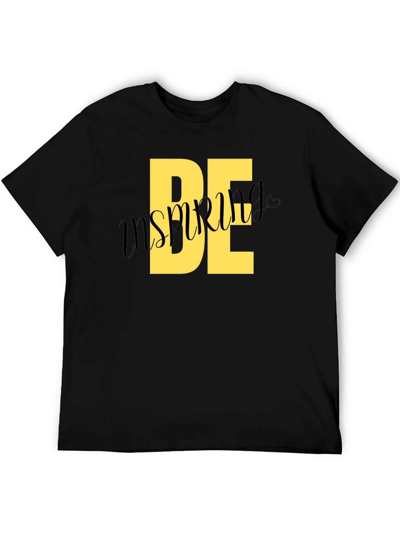 Be Inspiring Black Graphic Tee