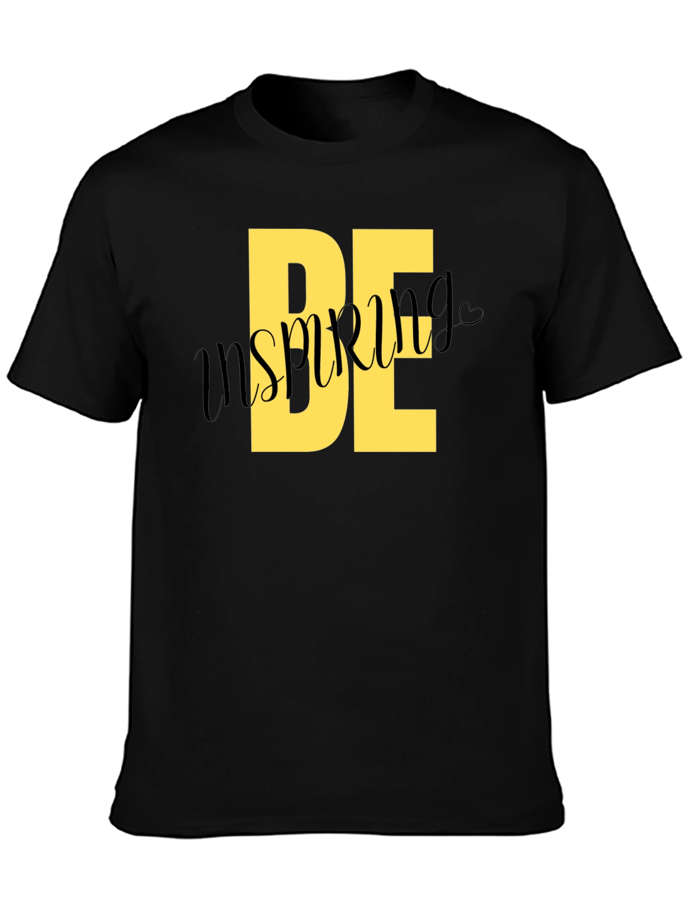 Be Inspiring Black Graphic Tee