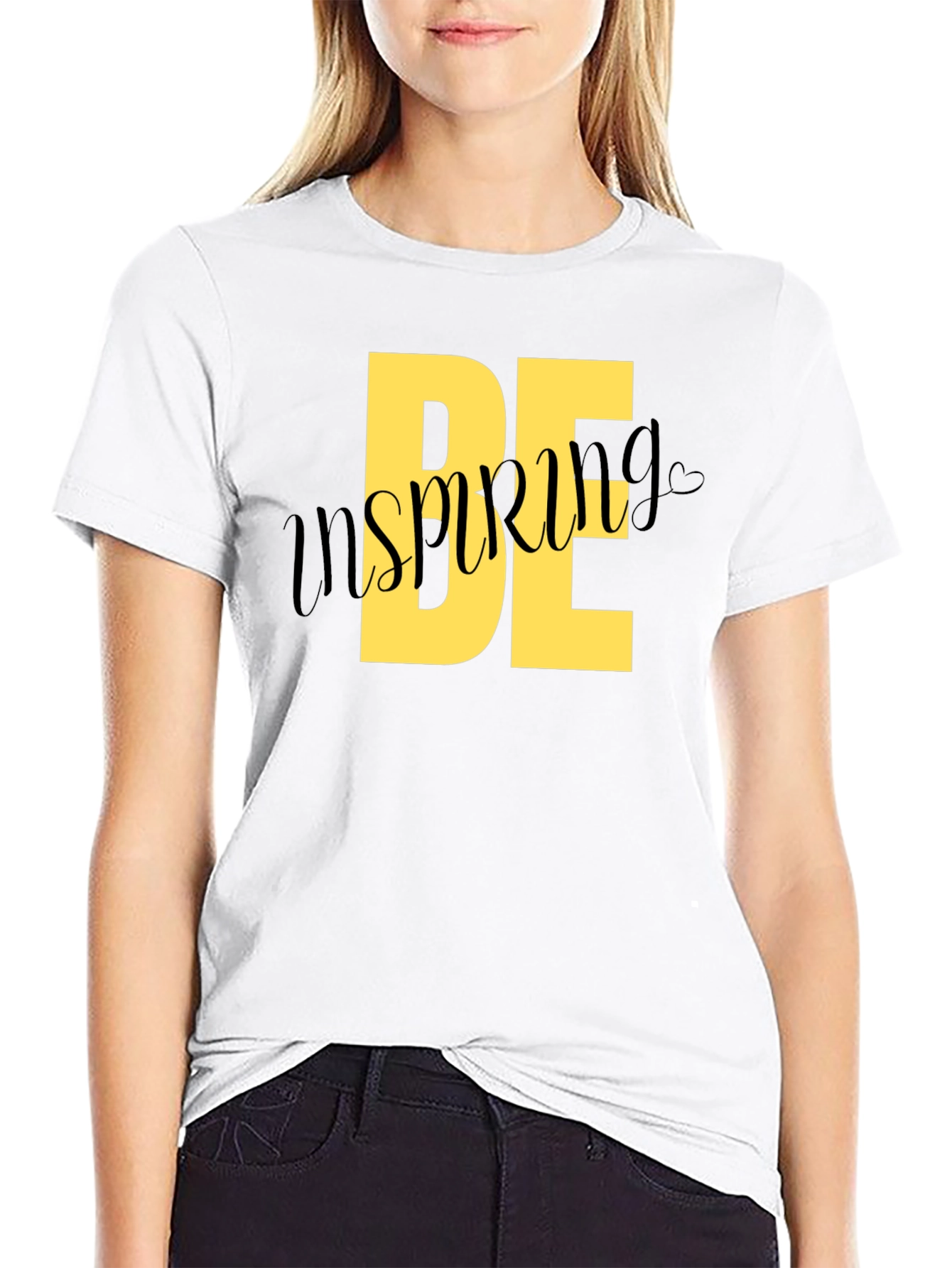 Be Inspiring Black Graphic Tee