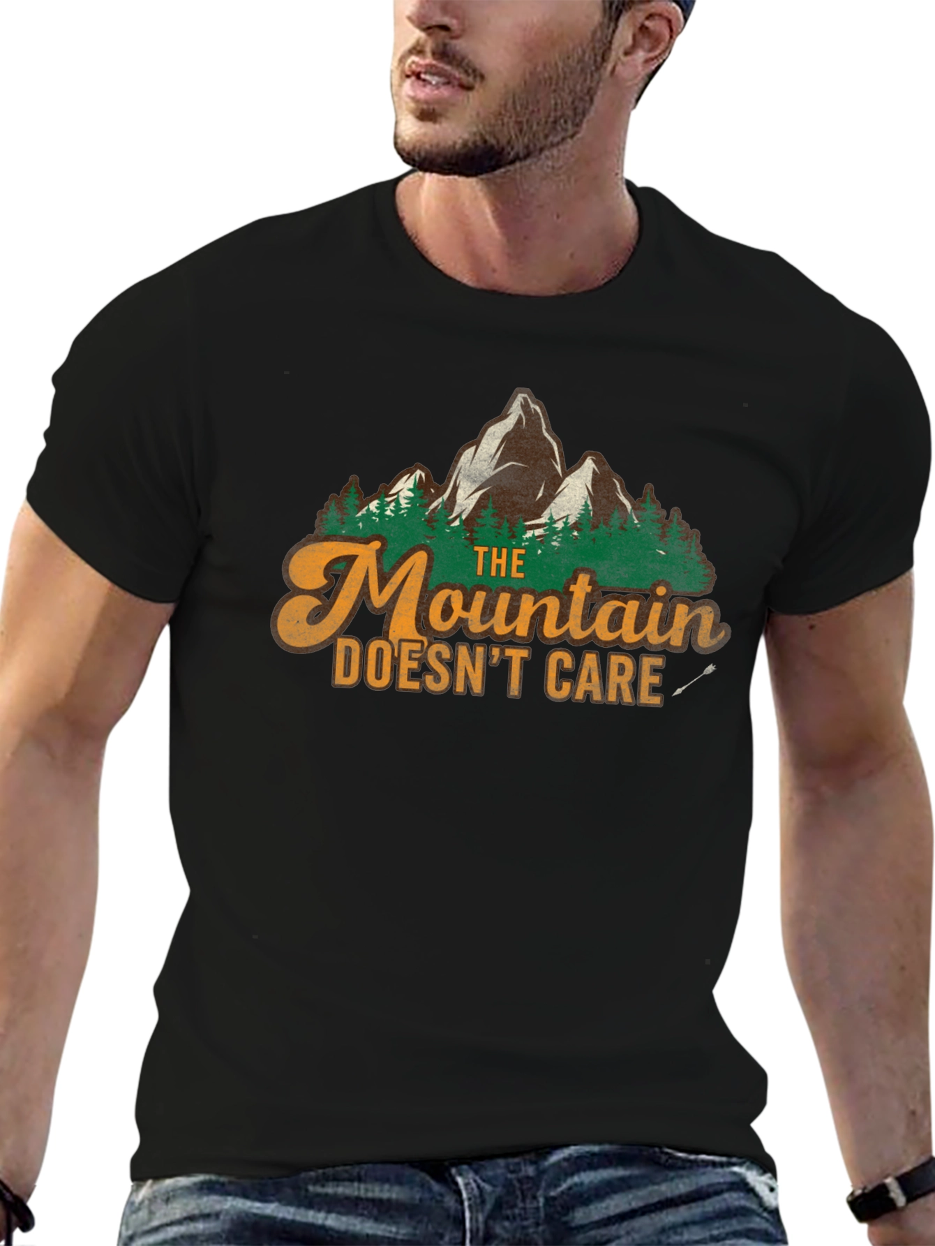 The Mountain Doesnt Care Graphic Tee