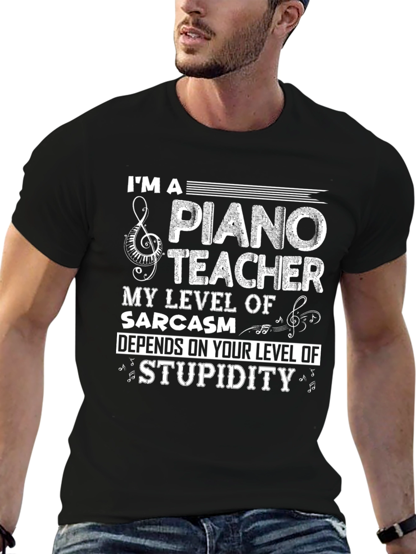Piano Teacher Sarcasm T-Shirt Funny Musician Tee