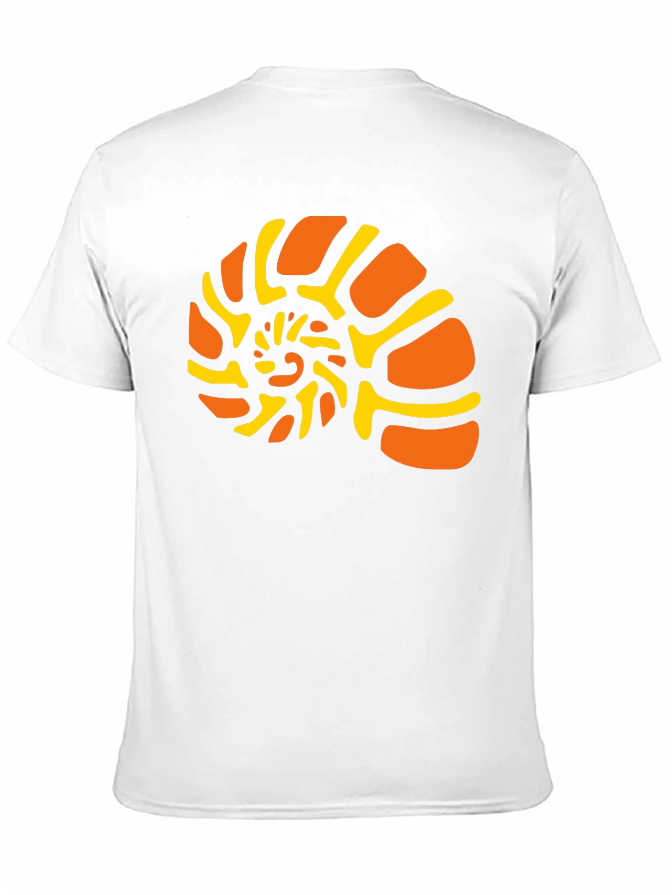 Nautilus Shell Graphic Tee - Black Cotton Comfort