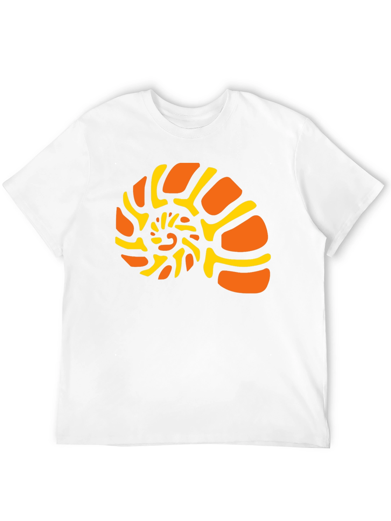Nautilus Shell Graphic Tee - Black Cotton Comfort