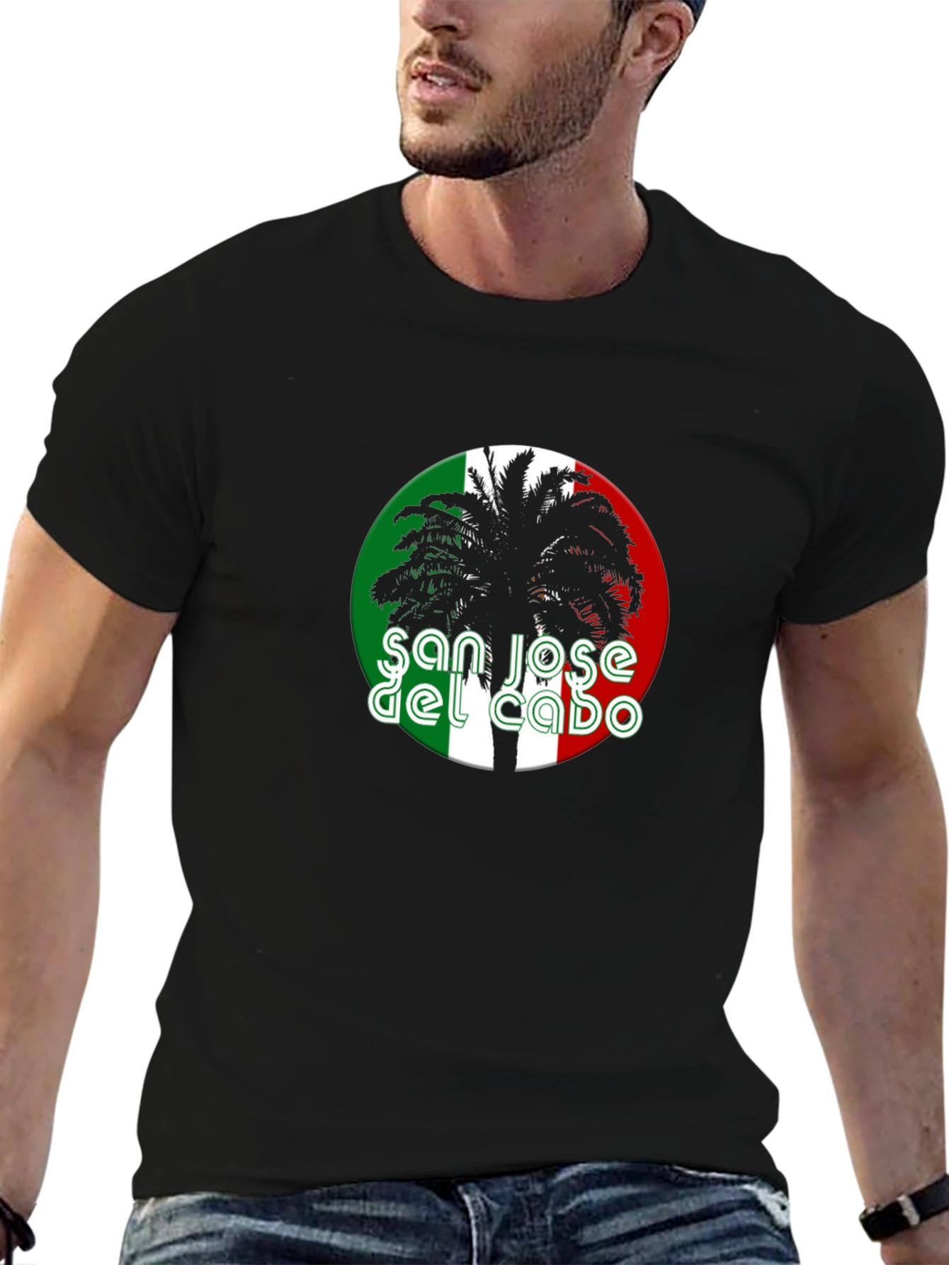 San Jose del Cabo Palm Tree Graphic T-Shirt