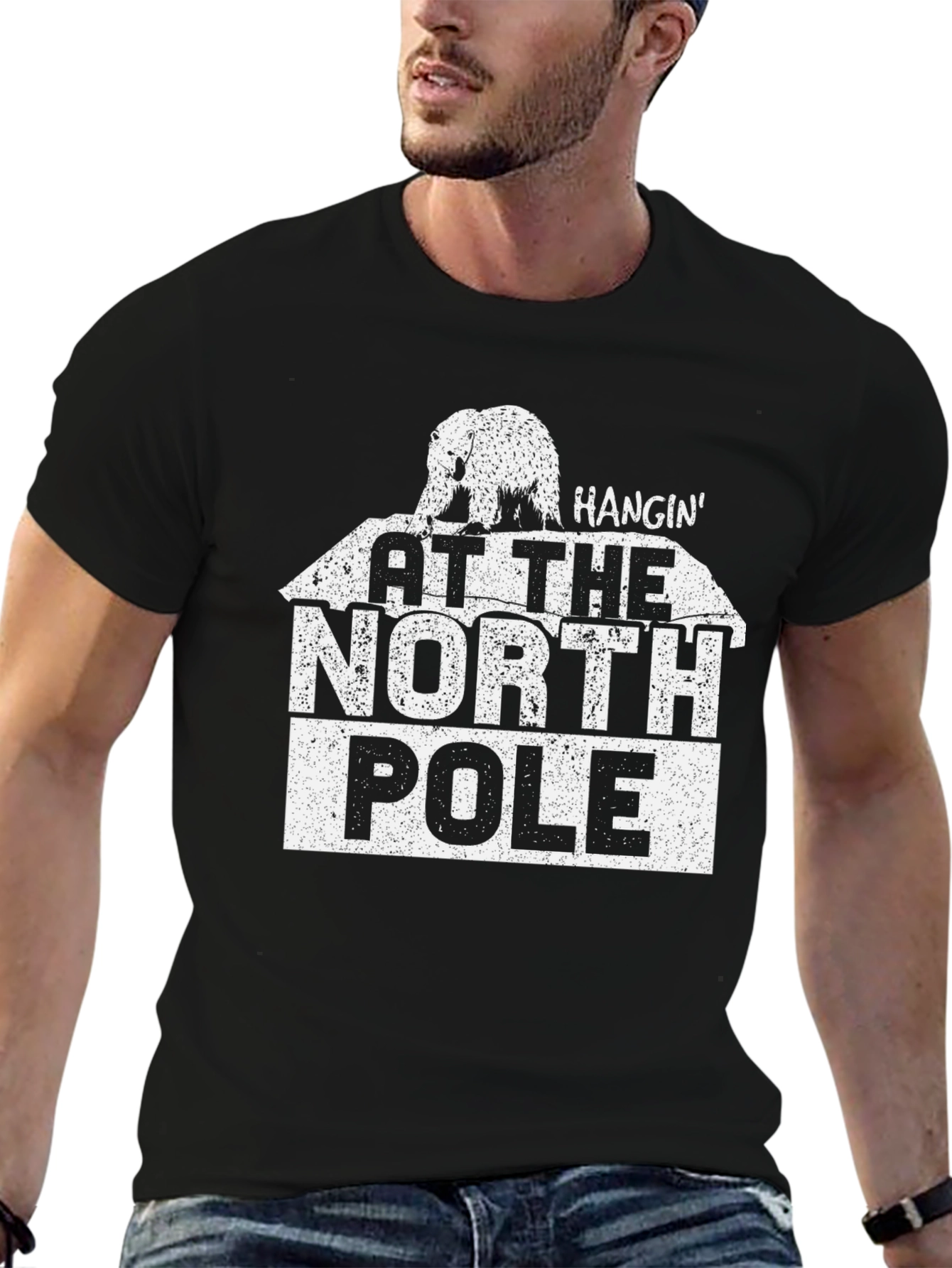 Hangin At The North Pole Graphic Tee