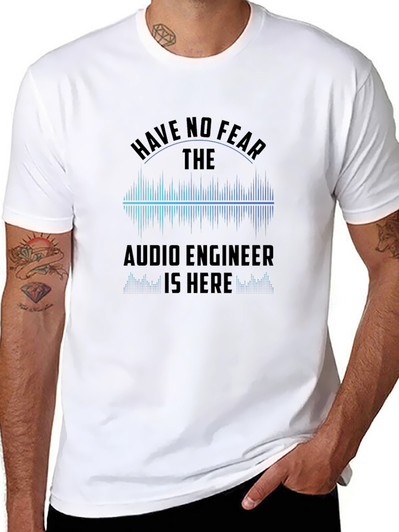 Audio Engineer T-Shirt - Sound Wave Graphic Tee