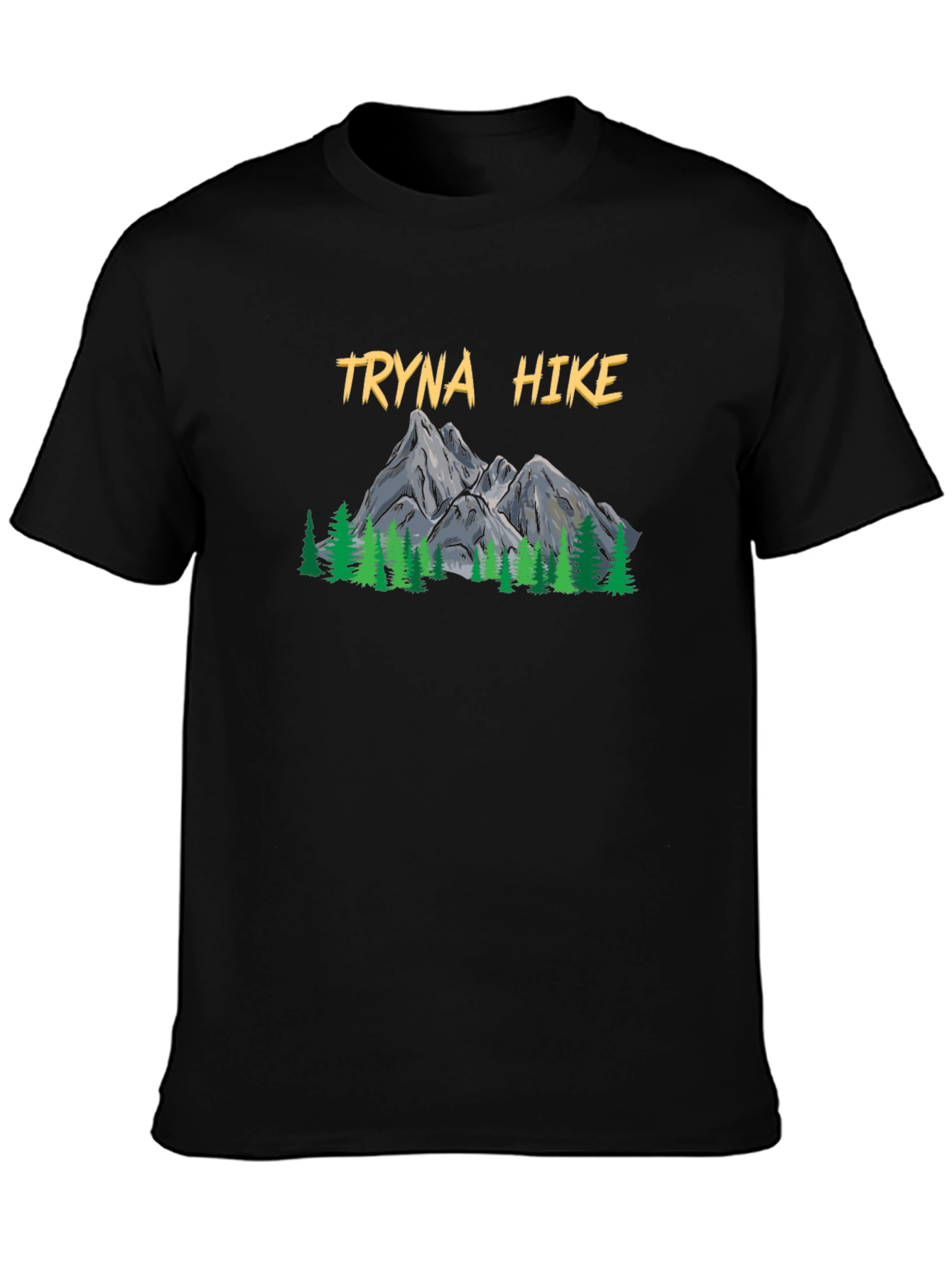 Tryna Hike Graphic T-Shirt - Outdoor Adventure Tee