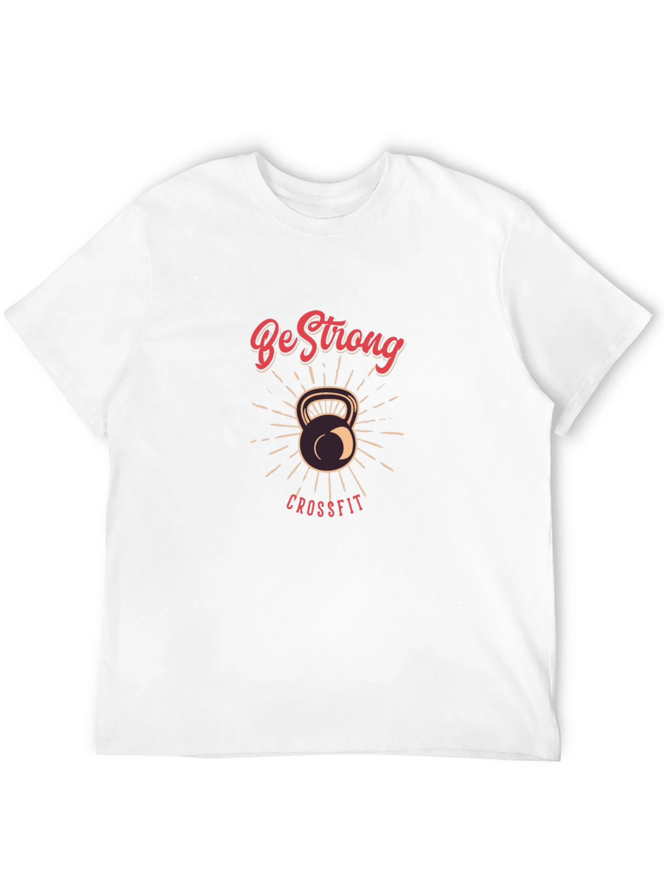 Be Strong CrossFit T-Shirt - Kettlebell Design