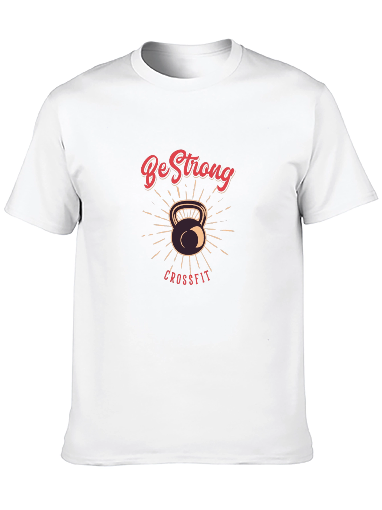 Be Strong CrossFit T-Shirt - Kettlebell Design