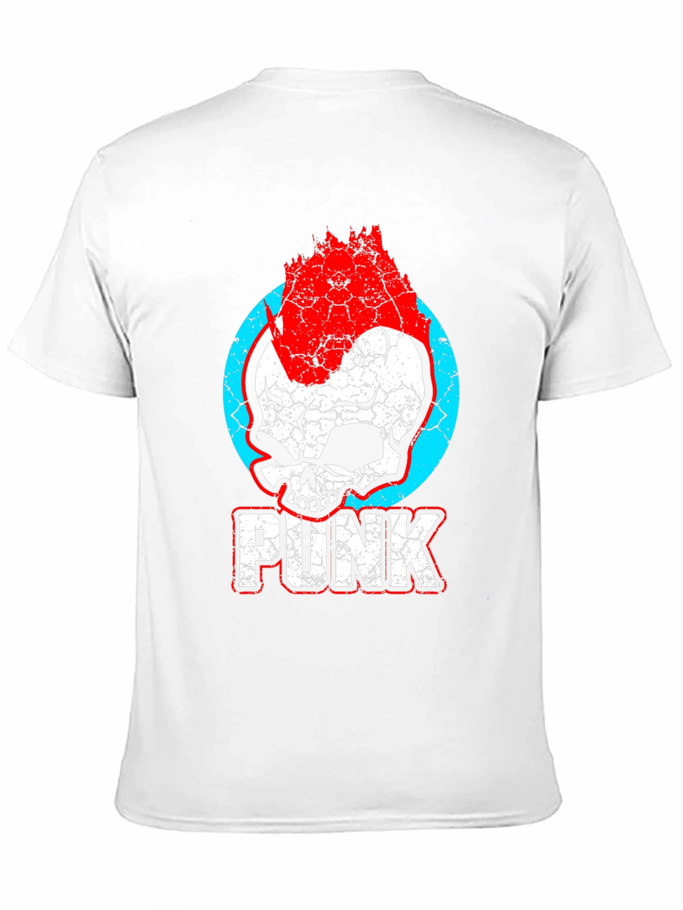 Punk Skull Graphic Tee - Rocker Style