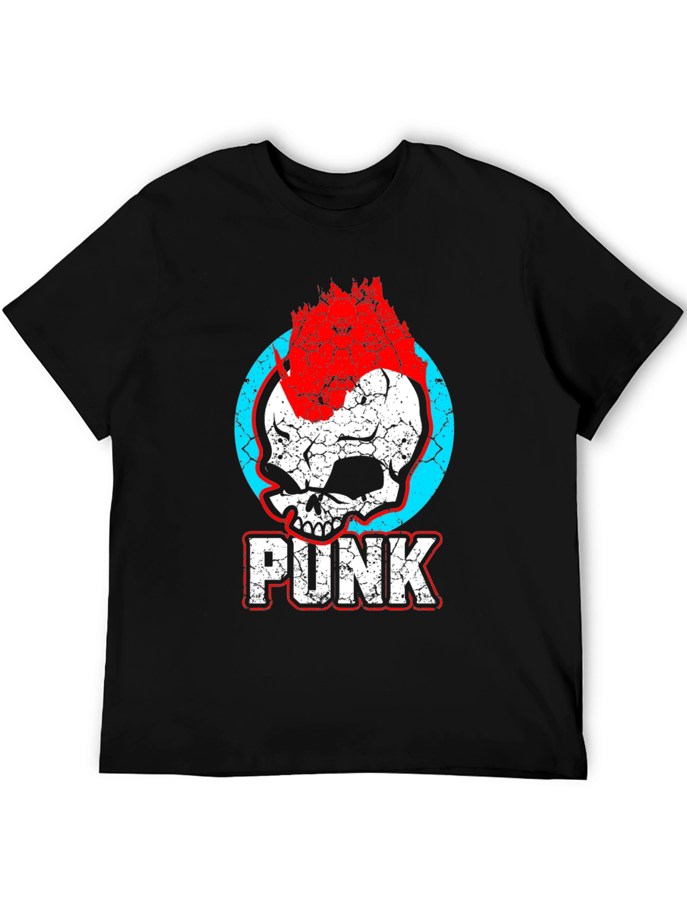 Punk Skull Graphic Tee - Rocker Style