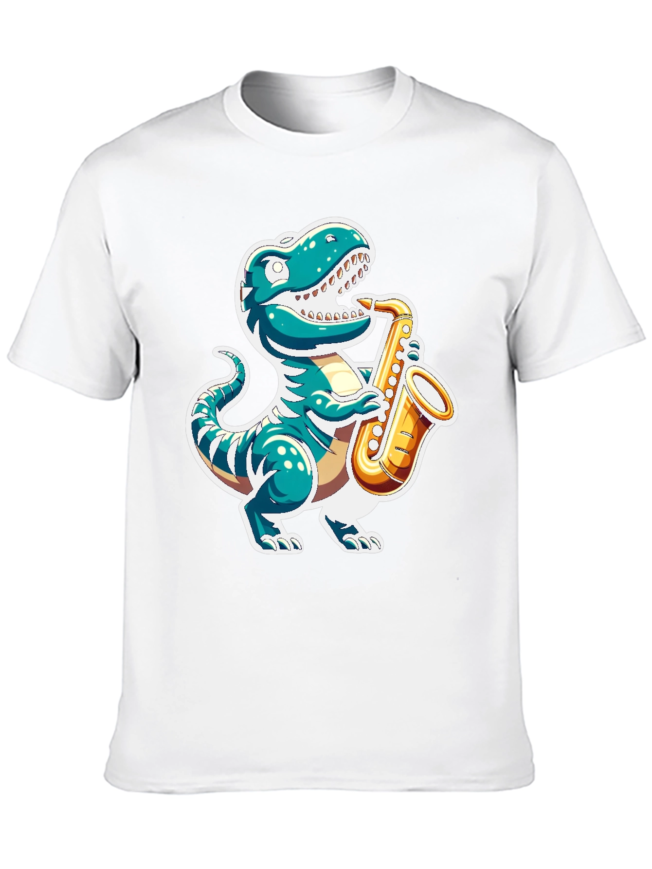 Dino Sax T-Shirt - Jazzy Reptile Tee
