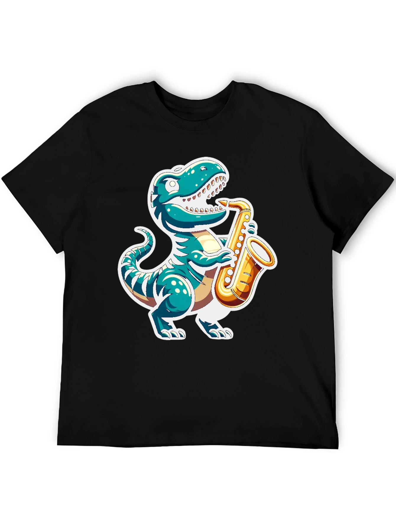 Dino Sax T-Shirt - Jazzy Reptile Tee