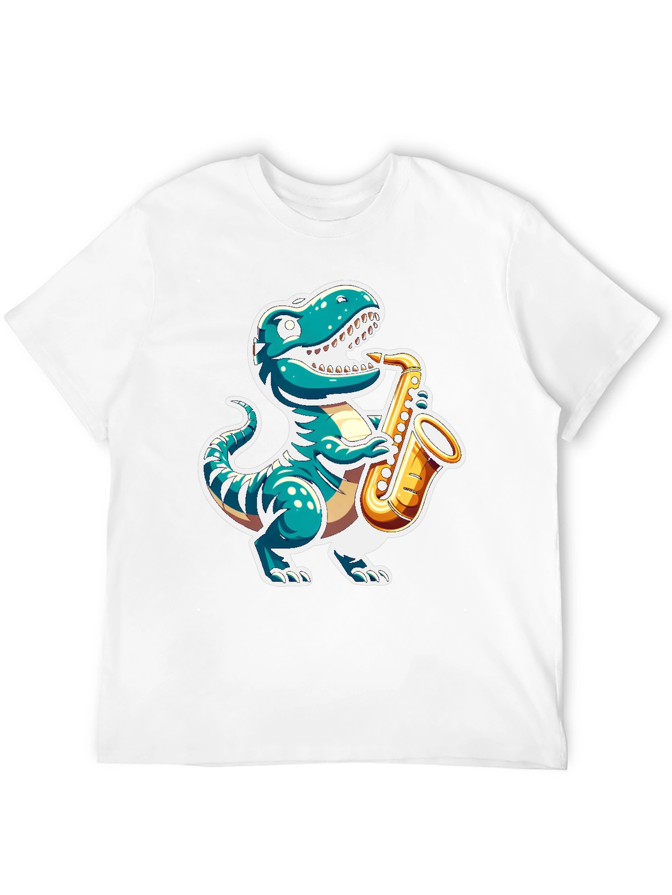 Dino Sax T-Shirt - Jazzy Reptile Tee