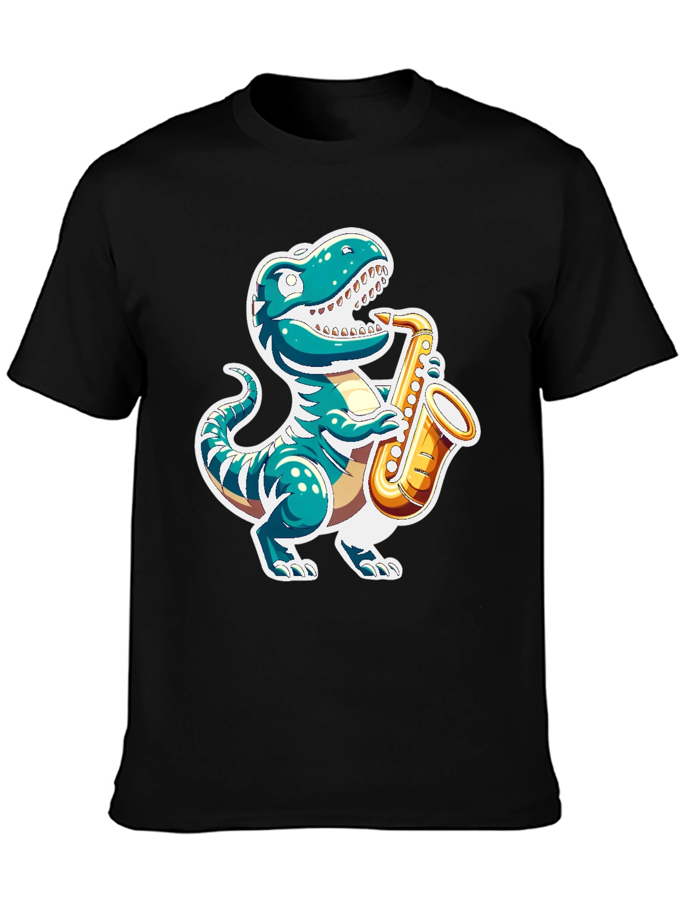Dino Sax T-Shirt - Jazzy Reptile Tee