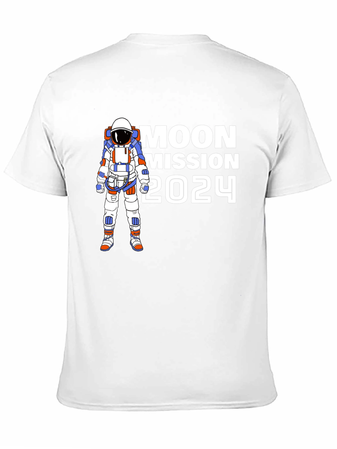 Moon Mission 2024 T-Shirt - Astronaut Graphic Tee