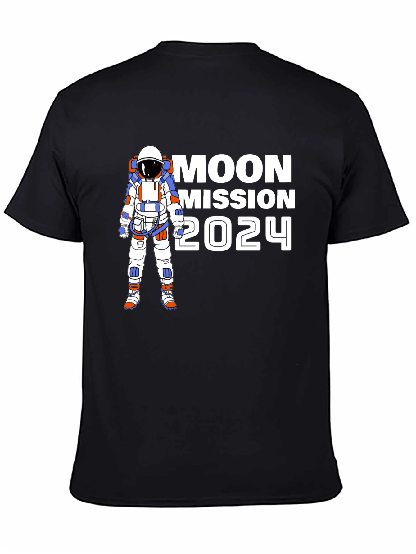 Moon Mission 2024 T-Shirt - Astronaut Graphic Tee