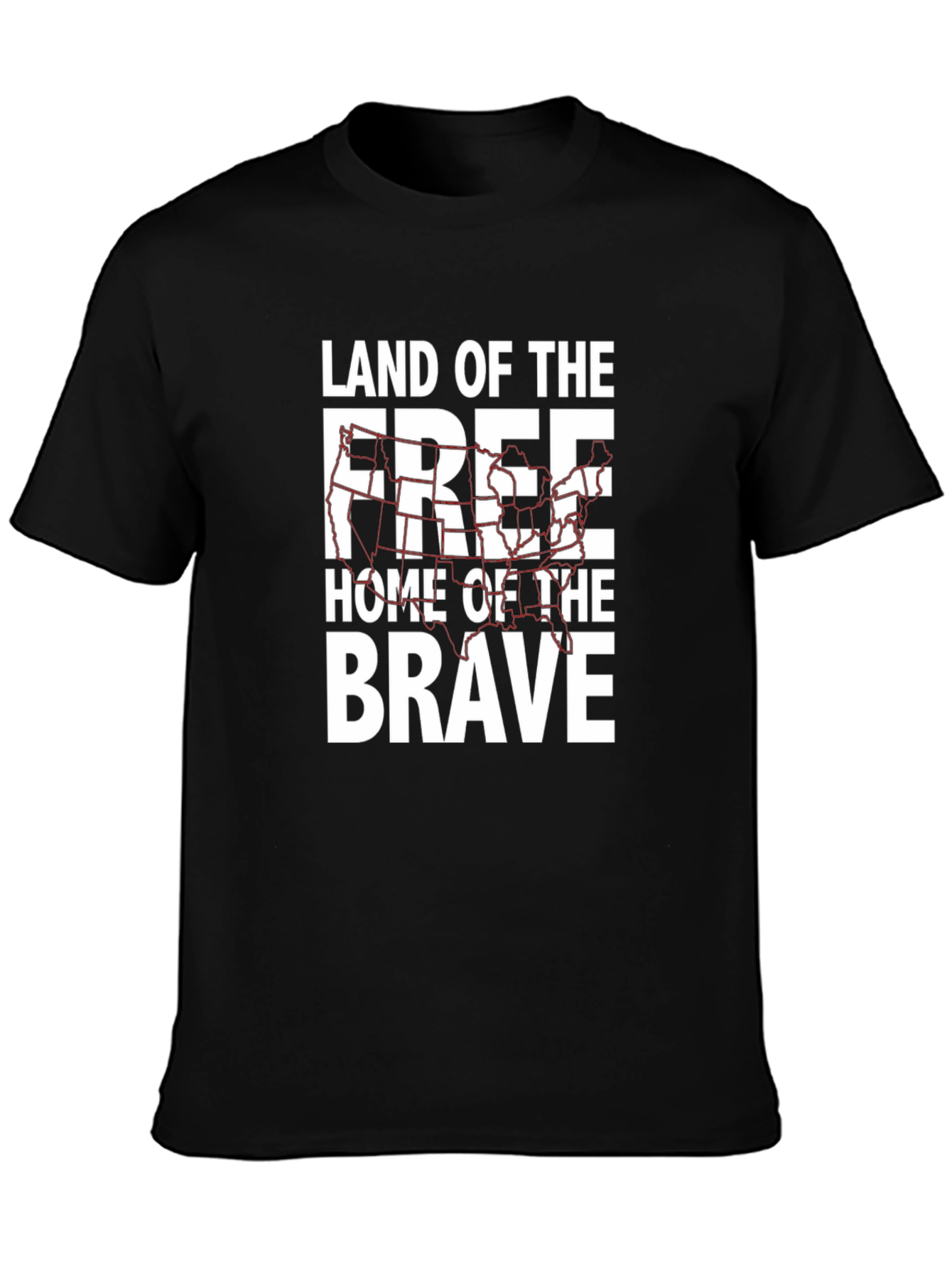 Land of the Free Black Graphic Tee