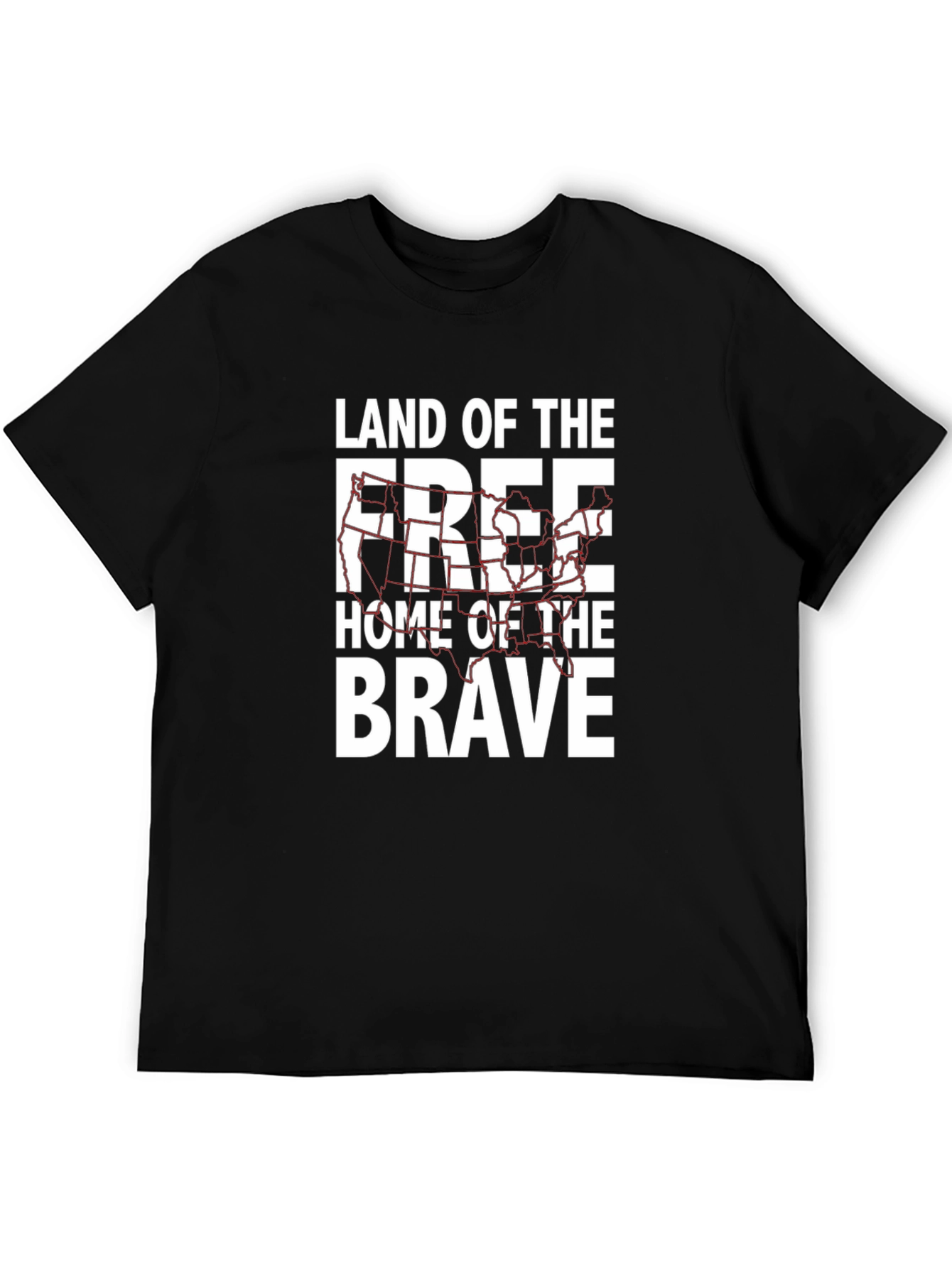 Land of the Free Black Graphic Tee