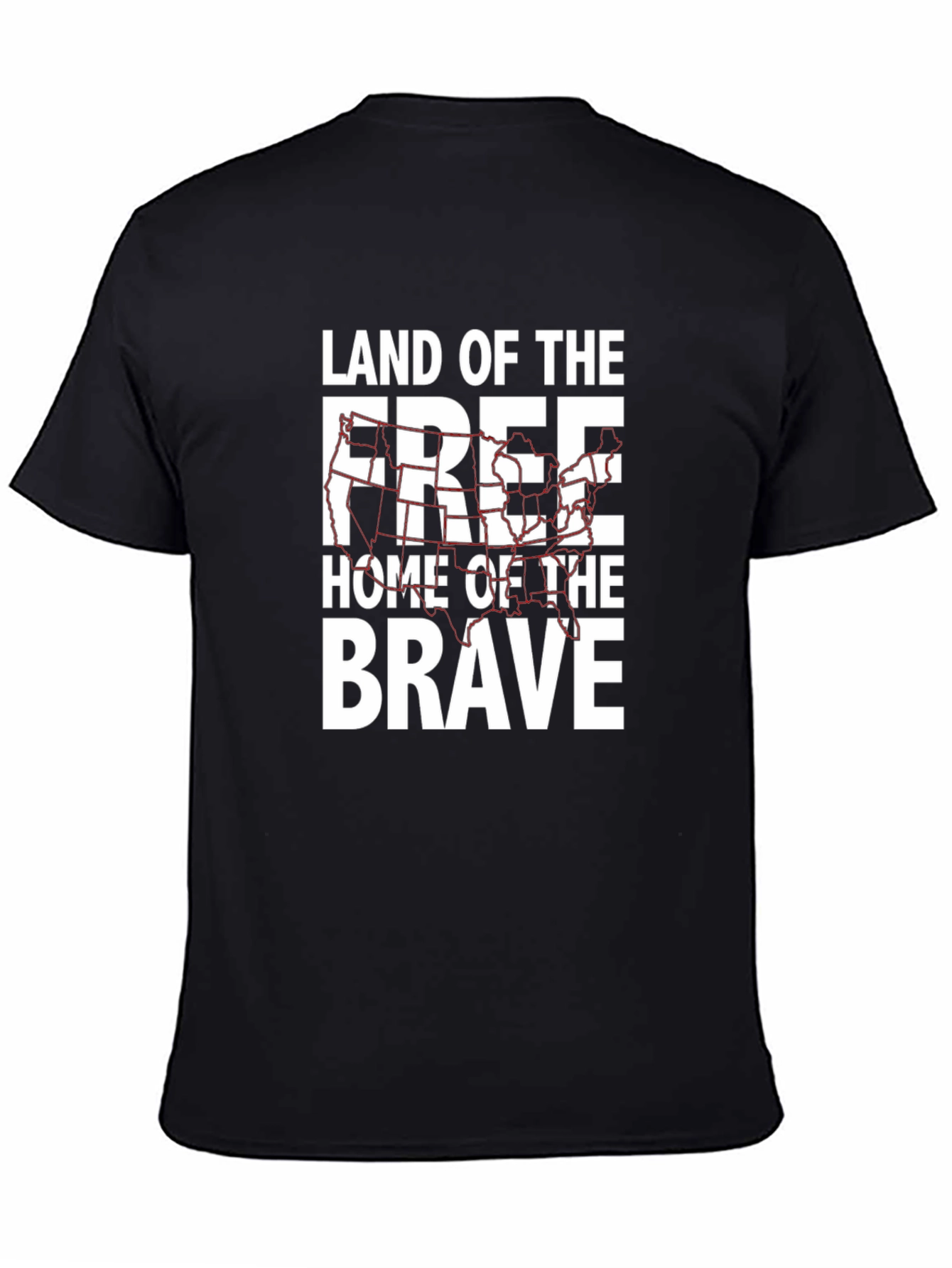 Land of the Free Black Graphic Tee