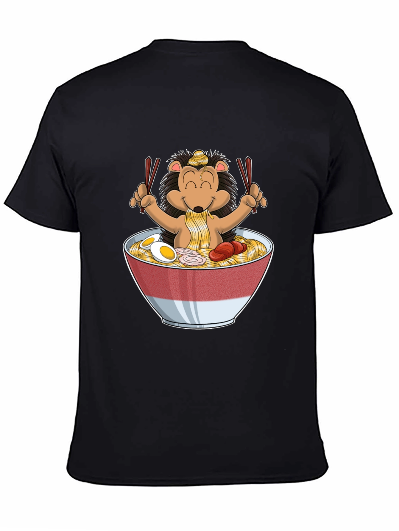 Hedgehog Ramen T-Shirt - Cute Anime Style