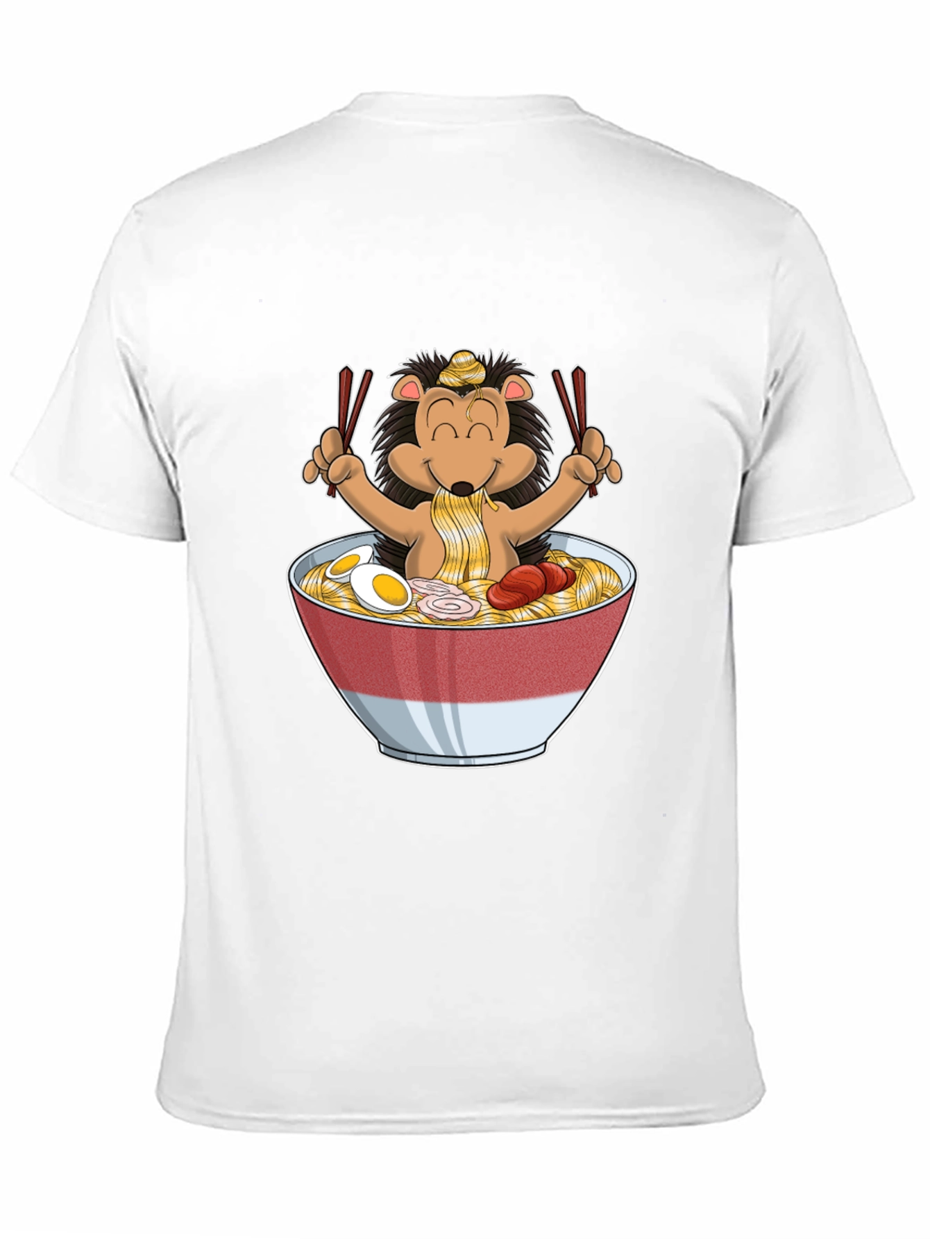 Hedgehog Ramen T-Shirt - Cute Anime Style