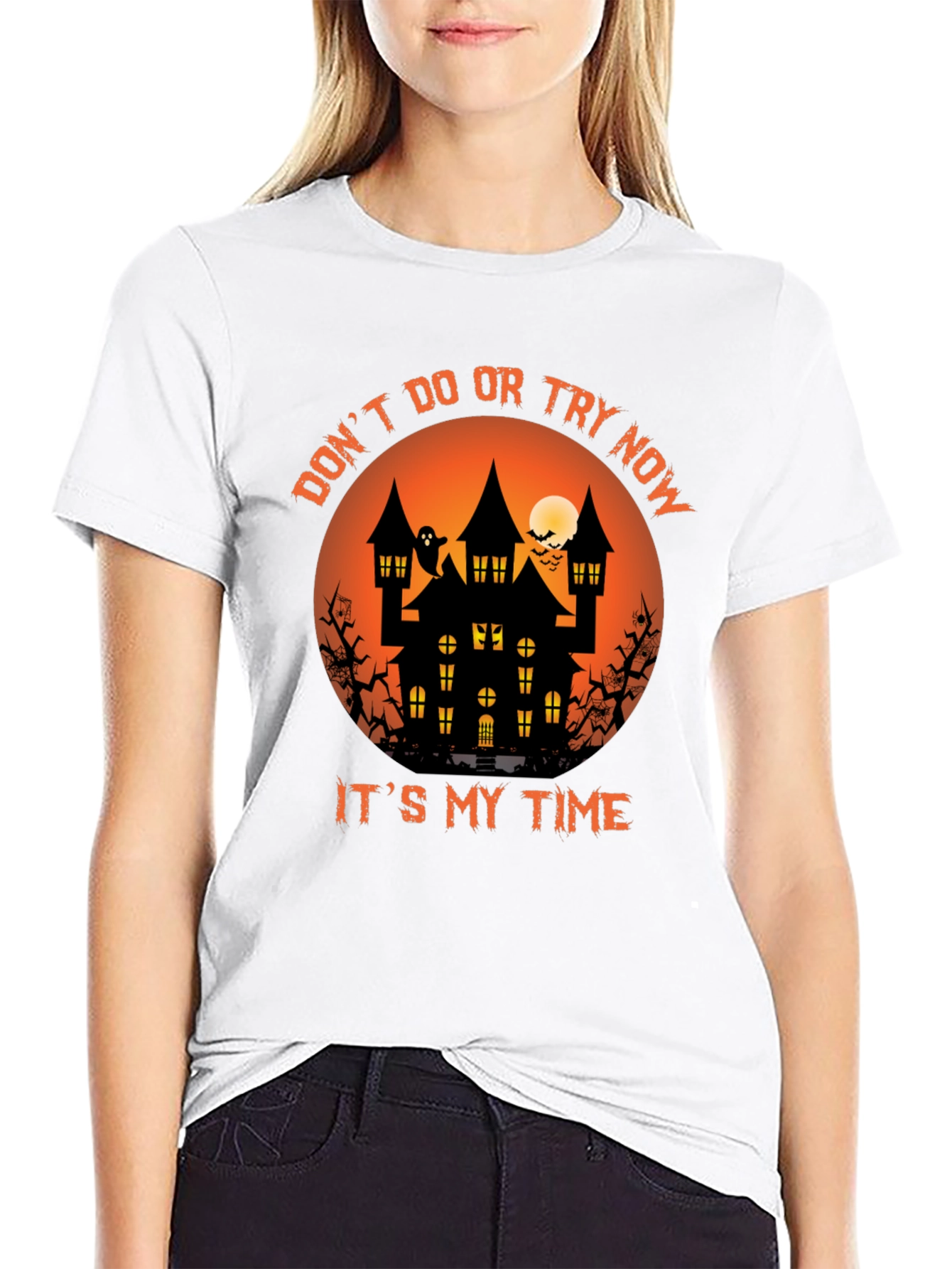 Halloween Haunted House Graphic Tee